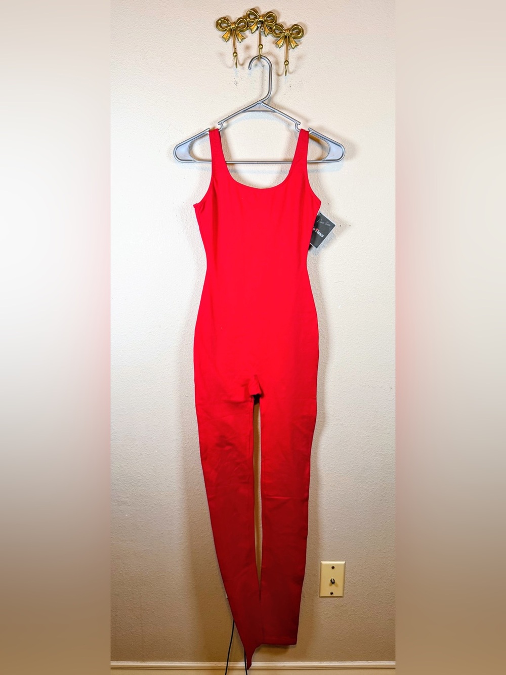 So Danca Dancewear Sleeveless Red UnitardGirm Fit Jumpsuit. Size M